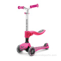 Scooter de 3 rodas para crianças-Stand dobrável crianças crianças scooters de chute de brinquedo com luzes de roda LED embutidas, deck anti-deslizamento largo